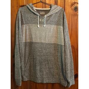 Under Armour men’s legacy fleece striped pullover hoodie gray size 2XL loose